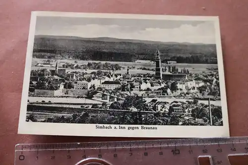 tolle alte Karte Simbach a. Inn gegen Braunau 1939
