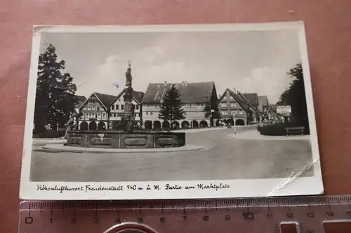 tolle alte Karte  Höhenluftkurort Freudenstadt Partie am Marktplatz 1939