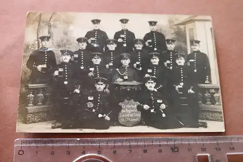 tolles altes Foto - Gruppe Soldaten 138. Inf.Regt.  Elsaß Dieutze - 1908 