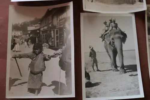 fünf tolle alte Reisefotos - Kairo, Madras, Puri, Tibet 1932/33