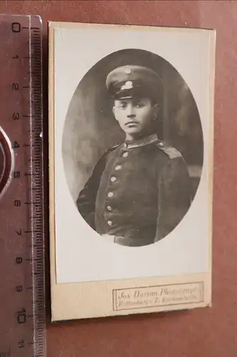 tolles altes CDV-Foto - Portrait eines Soldaten - Rothenburg -  1918 in Kairo ?