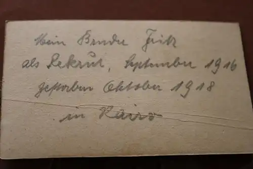 tolles altes CDV-Foto - Portrait eines Soldaten - Rothenburg -  1918 in Kairo ? 