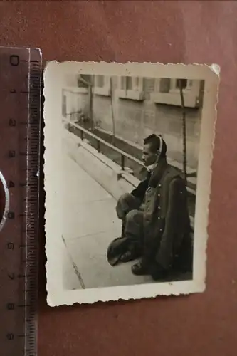 altes Foto - verwundeter Kriegsgefangener - Franzose ??