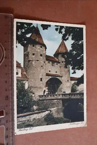 tolle alte Karte Amberg Opf.  Nabburger Tor 1941