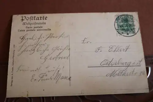 tolle alte Karte Graufthal Felsenwohnungen Elsaß 1908