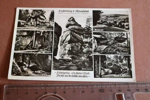tolle alte Karte Luisenburg bei Wunsiedel 1940 als Feldpost gelaufen 
