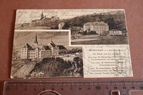tolle alte Karte Waldbreitbach a.d. Wied  1910 