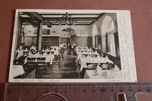 tolle alte Karte Hotel Deutscher Kaiser München Restaurant 1924