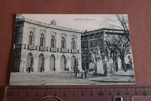 tolle alte Karte Madrid Teatro Real - Theater - 1900-1920 ??