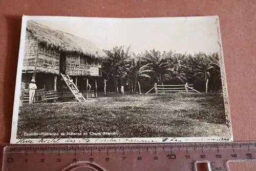 tolle alte Karte  Ecuador - Plantage de Platanos  - 1936 - Kolumbien ? 