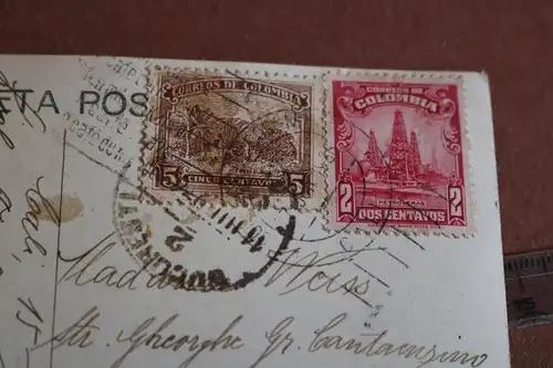 tolle alte Karte  Ecuador - Plantage de Platanos  - 1936 - Kolumbien ? 