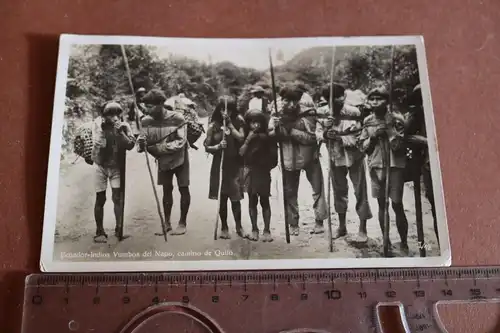 tolle alte Karte  Ecuador - Indios  einheimische - 1936 - Kolumbien ? 
