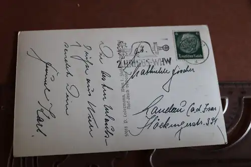 tolle alte Karte Heldendenkmal in Wien - 1941