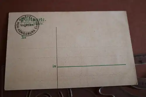 tolle alte Karte Hohkönigsburg -  Vogesen - 1910-20 ?