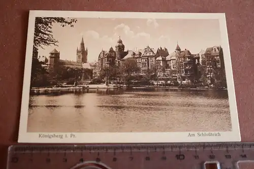 tolle alte Karte Königsberg Am Schloßteich 1929