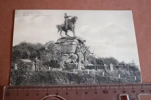 tolle alte Karte Wörth  i. Elsaß - Kaiser Friedrich Denkmal  1907