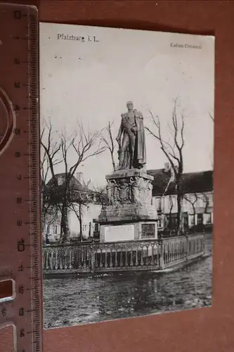 tolle alte Karte Pfalzburg in Lothringen Lobau- Denkmal 1908