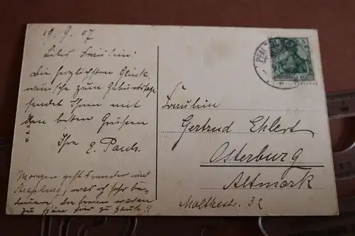 tolle alte Karte Pfalzburg in Lothringen Kirche u Denkmal 1907 