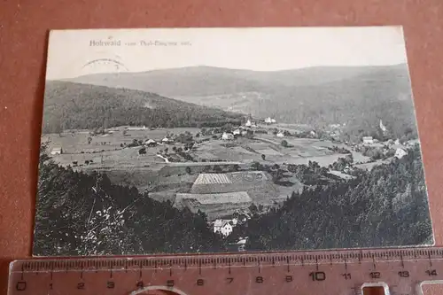 tolle alte Karte Hohwald vom Thal-Eingang aus  Elsaß