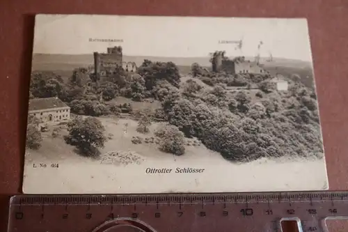 tolle alte Karte  Ottrotter Schlösser - Rathsamhausen - Lützelburg Elsaß 1908