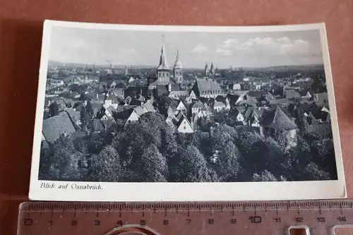 tolle alte Karte  Blick auf Osnabrück  30-40er Jahre ?