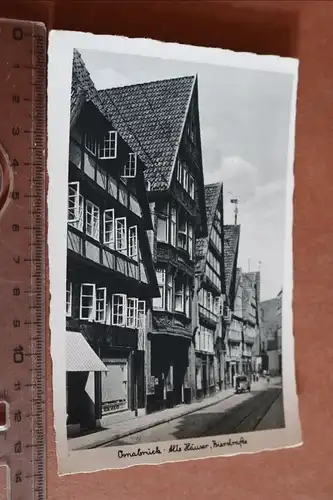 tolle alte Karte  Osnabrück Alte Häuser Bierstraße  30-40er Jahre ?