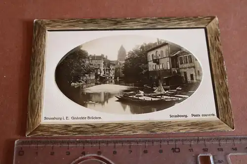 tolle alte Karte - Prägedruck Strassburg i.E. - Gedeckte Brücken 1910