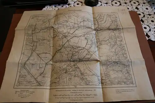 tolle alte Landkarte Umdruckausgabe 203. Bunde Winschoten 1901