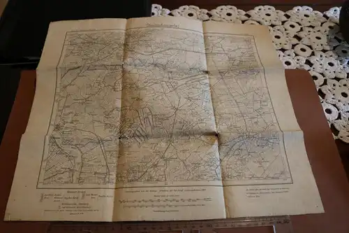 tolle alte Landkarte Umdruckausgabe 173. Aurich Remels 1901 