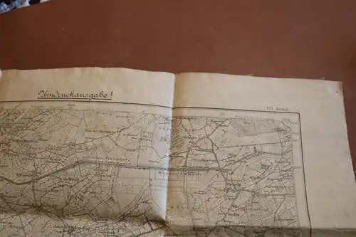tolle alte Landkarte Umdruckausgabe 173. Aurich Remels 1901 