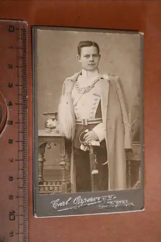 tolles altes CDV Foto - Portrait eines Soldaten Königs-Ulan Regt. Hannover ?