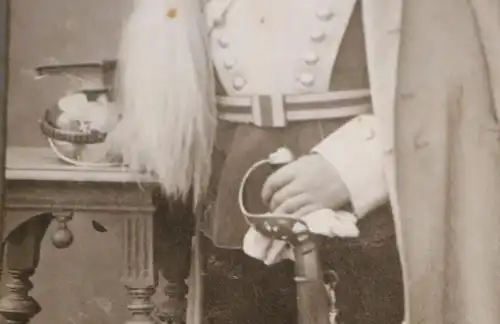 tolles altes CDV Foto - Portrait eines Soldaten Königs-Ulan Regt. Hannover ?