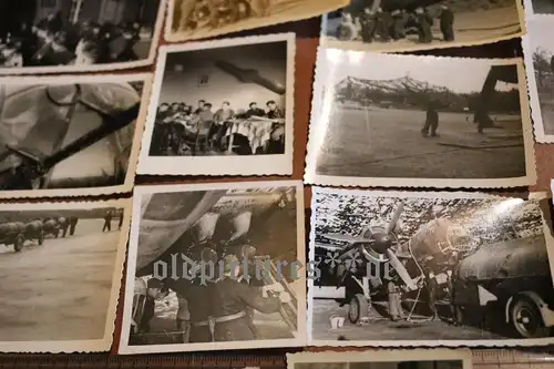  17 tolle alte Fotos 6. Staffel des KG 30 - Flugzeuge , Soldaten 