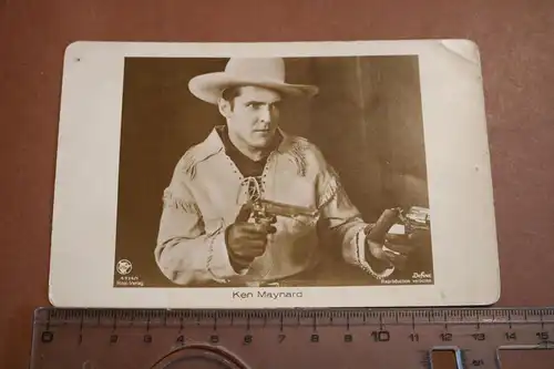 tolle alte Karte - Ken Maynard  - Schauspieler Western - 20er Jahre 
