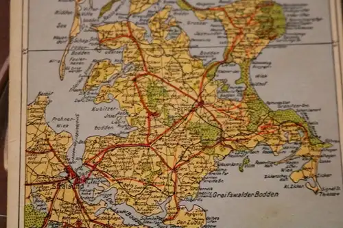 tolle alte Karte  Spezial-Wanderkarte Insel Rügen 1939 