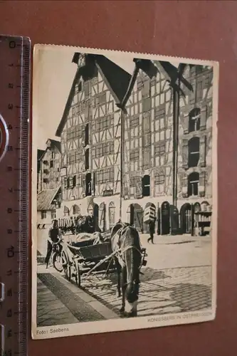 tolle alte Karte - Königsberg in Ostpreussen Fachwerkhäuser 
