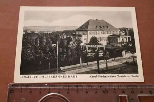 tolle alte Karte - Elisabeth-Hilfskrankenhaus - Kassel-Niederzwehren 20-30er Jah