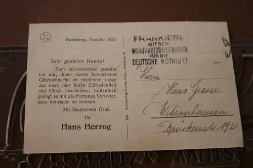 tolle alte Karte - Dampfer CAP POLONIO im Hamburger Hafen 1931