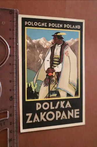 tolle alte Karte - Polska Zakopane - Polen - 1931