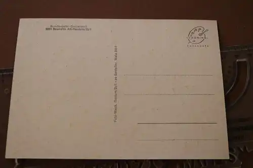 tolle alte Karte - Bundesbahn Sozialwerk - Seeheim Alt-Rantum Sylt