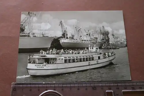 tolle alte Karte - Ausflugsschiff Nordland Bremen - Otto W.A. Schreiber
