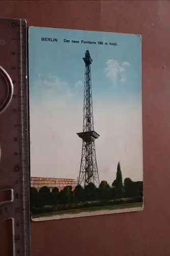 tolle alte Karte -  Berlin - Der neue Funkturm 20-30er Jahre 