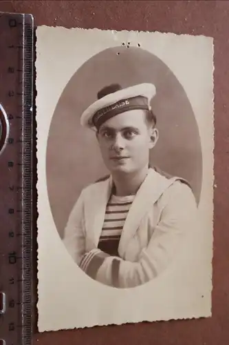tolles altes Foto - Portrait eines Matrosen vom Schiff  Marseillaise ?? 