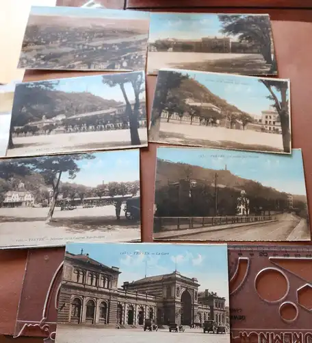 sieben alte Karten - Ansichten von Tréves , Trier ? 1910-20 ?