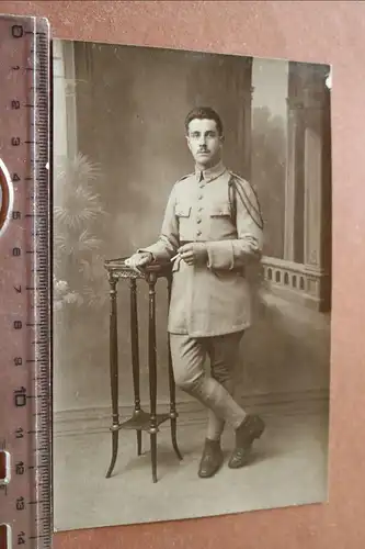 tolles altes Foto Portrait französischer Soldat ? Infanterie ?? Regt 133