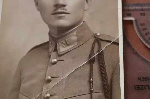 tolles altes Foto Portrait französischer Soldat ? Infanterie ?? Regt 31