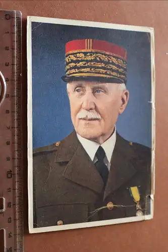 alte Karte - Portrait Philippe Pétain  40er Jahre