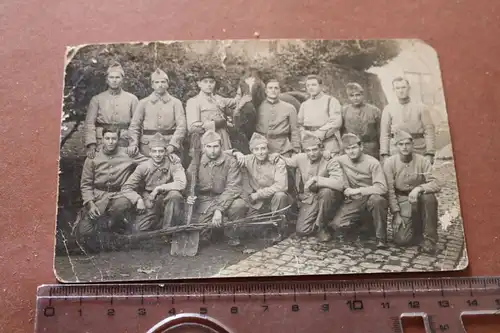 altes Gruppenfoto französische Soldaten ? Infanterie ?? Regt 20