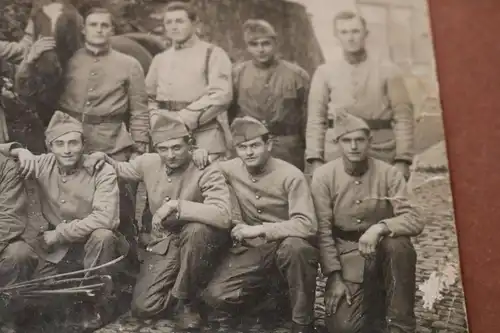 altes Gruppenfoto französische Soldaten ? Infanterie ?? Regt 20