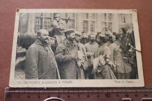  alte Karte - deutsche Kriegsgefangene - Frankreich 